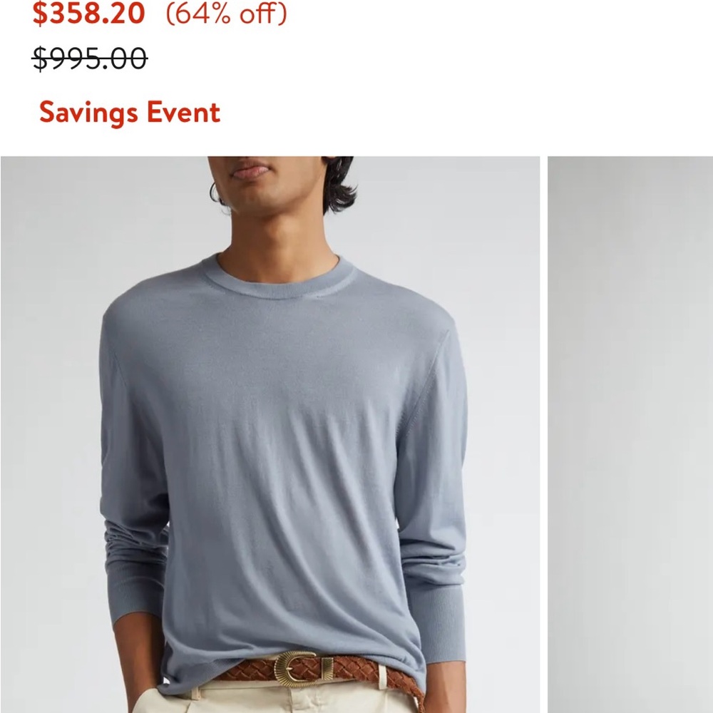 GORGEOUS ZADDY Eleventy Blue Summer Sweater